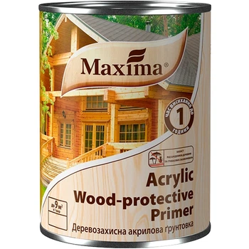 Деревозащитная акриловая грунтовка Maxima бесцветный 0.75 л