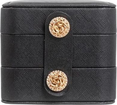 Скринька для біжутерії Homla Virello Чорна 9.5 x 9.5 x 8 см (5906496726446)