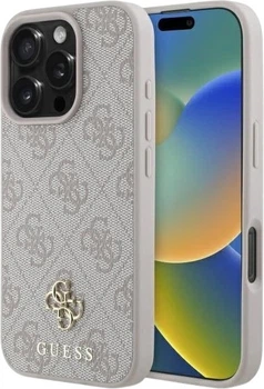 Etui Guess 4G Small Classic MagSafe do Apple iPhone 16 Pro Max Pink (GUHMP16XP4SM4MP)