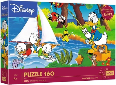 Пазли Trefl - Trefl 40th anniversary. Пригода на березі озера / Disney / 160 елементів (40053)
