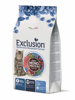 Полнорационный сухой корм Exclusion Cat Adult Tuna с тунцем для взрослых кошек всех пород 0,3 кг