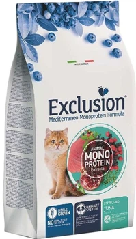 Полнорационный сухой корм Exclusion Cat Sterilized Tuna с тунцем для стерилизованных кошек 0,3 кг