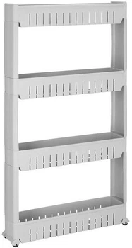 Regał łazienkowy Springos HA1014 z 4 szufladami na kółkach, Szary (5907719407814)