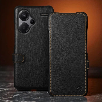 Чехол книжка Stenk Premium для Xiaomi Redmi Note 13 Pro Plus Чёрный (75994)