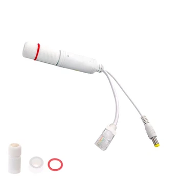 Водонепроницаемый PoE инжектор сплиттер DC 5.5x2.1мм + RJ45 Ethernet 100 Мбит/с White, 1 шт (48977)