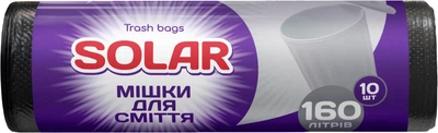 Мішки для сміття Solar великі 160 л х 10 шт (4820269930506)