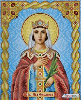 Набор для вышивки бисером иконы ARHIBIS Святая Александра, 19*23 см (РІ-4113)
