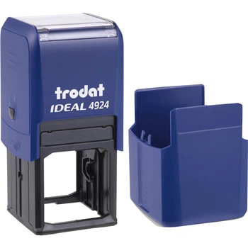 Оснастка для печатки d40мм пластмасова з футляром синя TRODAT