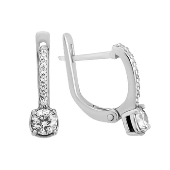Сережки срібні з фіанітами Silver Style (20091.40 sku:2300103967261)