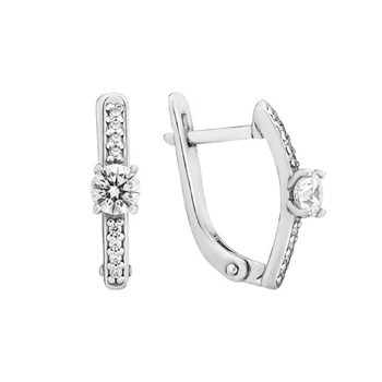 Сережки срібні з фіанітами Silver Style (20971.40 sku:2300103058815)