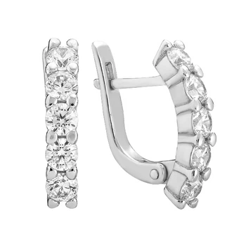 Серьги серебряные дорожка с фианитами Silver Style (22021.30 sku:2300104232290)