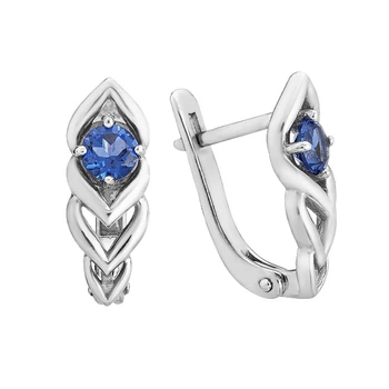 Сережки срібні з фіанітами Silver Style (20455.40 sku:2300103303663)