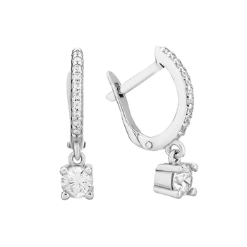 Серьги серебряные с фианитами Silver Style (22671.40 sku:2300103957385)