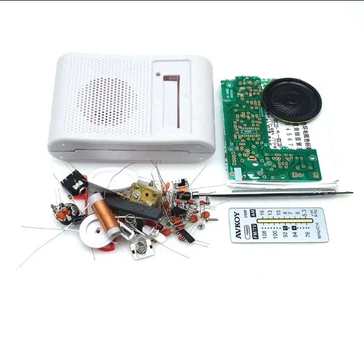 Конструктор радиоприемник DIY, частоты FM 76-108 МГц, AM 525-1605 кГц, размер 10x6.5x2.5 см