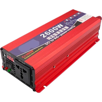 Автомобільний інвертор Choetech 12/220V 1300Вт, чиста синусоїда, алюмінієвий корпус
