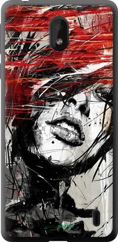 Чехол на Nokia 1 Plus Лицо девушки "1162u-1677-70447"