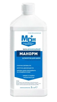 Антисептик засіб дезінфекційний для рук Манорм MDM 1 л