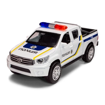 Игрушечная машинка TechnoDrive Toyota Hilux Полиция металлическая pull-back KM250426