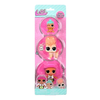 Набор игровых фигурок L.O.L. Surprise! серии OPP Tot + Pet + Lil Sis - Спайки, Китти, Лил Дженнифер