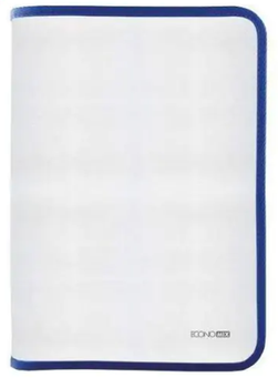 Папка "Economix" №E31645-02 B5 пласт. на блиск.(синя)