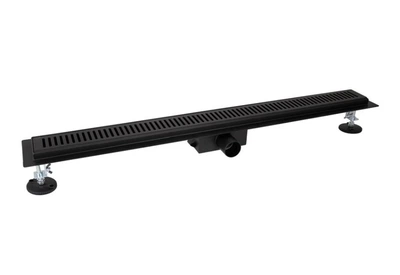 Линейный трап Qtap Taurus FA800MBLA из нержавеющей стали, с сухим затвором QTTAUFA800MB