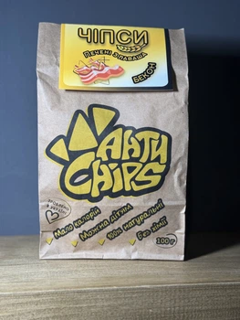 Чіпси з лаваша АнтиChips "Бекон", 100 г (Україна)