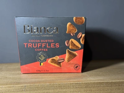 Конфеты трюфель Бельгийский шоколад Bianca Truffles Coffee с зернами кофе, 150г (Бельгия)
