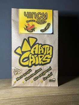 Чіпси з лаваша АнтиChips "Чилі BBQ", 100 г (Україна)