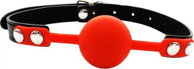 Кляп I'MCUM MouthBond Ball красный с черным (IM-SM216_b+r)