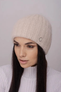 Жіноча шапка "Ілона" Leks-Jolie Розмір (53-57) Колір (світло-бежевий)