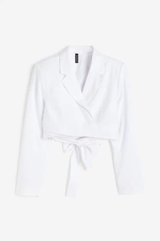 Жакет жіночий H&M 203083-3 XS(160/80) білий (2030830002)