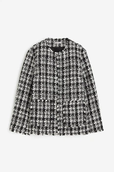 Жакет жіночий H&M 210133-4 XS(160/80) чорно-білий (2101330002)
