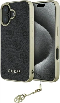 Etui Guess 4G Charms Collection do Apple iPhone 16 Black (GUHCP16SGF4GGR)