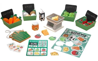 Ігровий набір для супермаркету KidKraft 53540 розвиваючі іграшки для супермаркету дитячого іграшковий набір продуктів іграшковий магазин іграшкові продукти для магазину набір продуктів для іграшкового супермаркету іграшкова вага