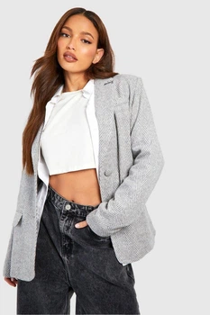Піджак жіночий Boohoo 113686-4 36 сірий (1136860016)