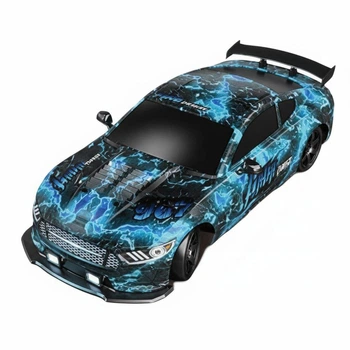 Радиоуправляемая Дрифт-машина SC 16 A 12, 4WD, 1:16, Аккумулятор 3.7V, 2.4GHz, Парогенератор, Сменные колеса, Синяя
