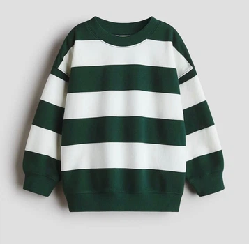 Світшот для хлопчика H&M утеплення 98-104 см Білий/зелений