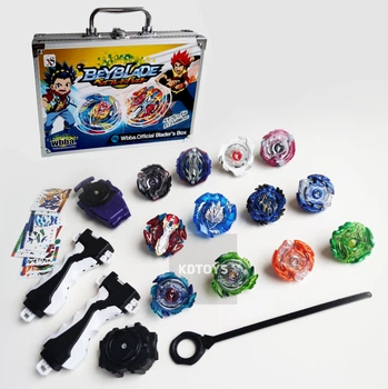 Ігровий набір бейблейд 12 блейдів + 2 запуску, 2 ручки у Кейсі Beyblade Burst
