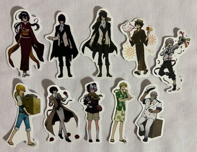 Комплект стикеров Великий из бродячих псов (Bungou Stray Dogs) 10 шт матовые (1169)