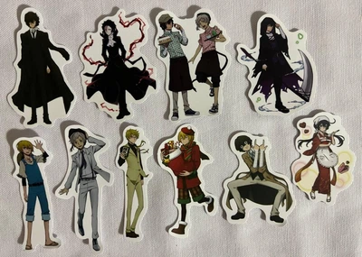 Комплект стикеров Великий из бродячих псов (Bungou Stray Dogs) 10 шт матовые (1167)