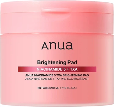 Освітлювальні тонер-пади з ніацинамідом - Anua Niacinamide 5 TXA Brightening Pad 60шт (1338856-2103183939-2)