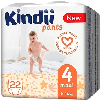 Подгузники-трусики для детей 4, 9-15 кг, 22 шт. - Kindii Рants 22шт (1161721-1549575-2)