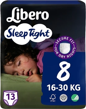 Подгузники-трусики Sleep Tight 8 (16-30 кг), 13 шт - Libero 13шт (1014612-1344001-2)