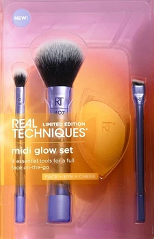 Набор - Real Techniques Limited Edition Midi Glow Set Night Brights (brush/3pcs + sponge/1pcs) Real Techniques Limited Edition Midi Glow Set Night Brights (brush/3pcs + sponge/1pcs) (1316862-456693063-2)
