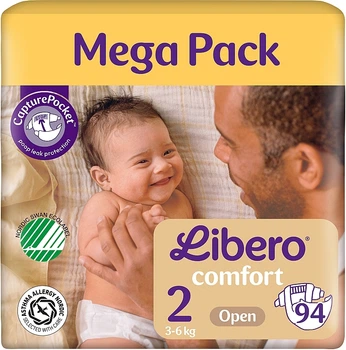 Подгузники Comfort 2 (3-6 кг), 94 шт - Libero 94шт (1289856-1610430344-2)