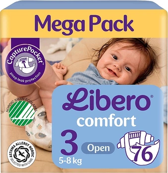 Подгузники Comfort 3 (5-8 кг), 76 шт - Libero 76шт (1289857-11299669-2)