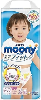 Подгузники-трусики XL 38шт 12-22кг - Moony 38шт (923805-1232111-2)