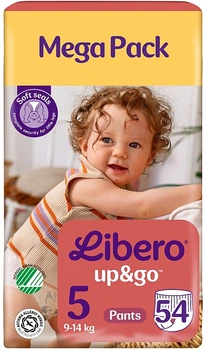 Підгузки-трусики UP and GO 5, 9-14 кг, 54 шт. - Libero 54шт (1339904-2028643292-2)