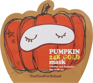 Маска для лица Too Cool for School Pumpkin 24K Gold Mask 25g (900608-250822283-2)