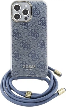 Панель Guess Crossbody Cord 4G Print для Apple iPhone 16 Pro Max Blue (GUHCP16XHC4SEB)